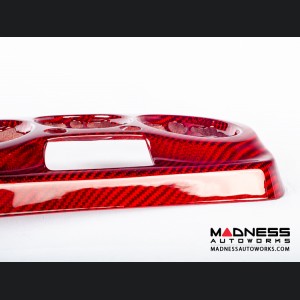 Alfa Romeo 4C Climate Control Cover - Carbon Fiber - Red Candy